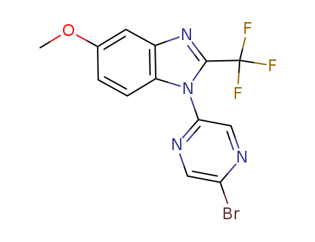 1H-Benzimidazole, 1-(5-bromo-2-pyrazinyl)-5-methoxy-2-(trifluoromethyl)-