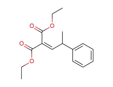 Molecular Structure of 38323-03-4 (Propanedioic acid, (2-phenylpropylidene)-, diethyl ester)