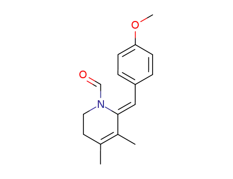 1(2H)-Pyridinecarboxaldehyde,
5,6-dihydro-2-[(4-methoxyphenyl)methylene]-3,4-dimethyl-, (Z)-