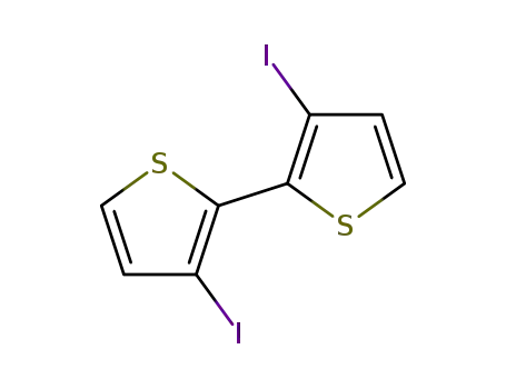 Molecular Structure of 90348-22-4 (3,3'-diiodo-2,2'-bithiophene)