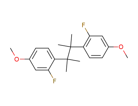 Benzene,
1,1'-(1,1,2,2-tetramethyl-1,2-ethanediyl)bis[2-fluoro-4-methoxy-