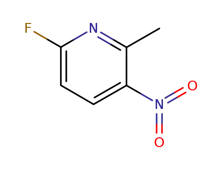 Molecular Structure of 18605-16-8 (2-FLUORO-5-NITRO-6-PICOLINE)