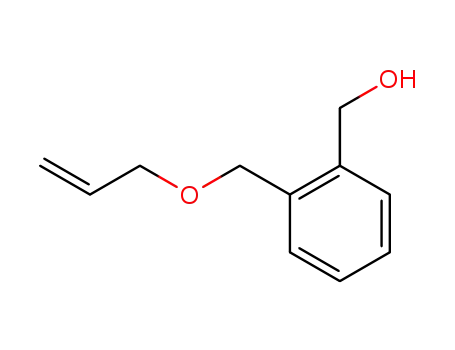 Molecular Structure of 195323-89-8 (Benzenemethanol, 2-[(2-propenyloxy)methyl]-)