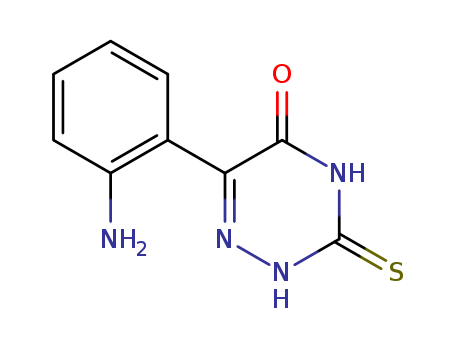 27161-64-4,6-(2-AMINO-PHENYL)-3-THIOXO-3,4-DIHYDRO-2H-[1,2,4]TRIAZIN-5-ONE,as-Triazine-3,5(2H,4H)-dione,6-(o-aminophenyl)-3-thio- (8CI); 6-(2-Aminophenyl)-3-thio-1,2,4-triazine-3,5(2H,4H)-dione