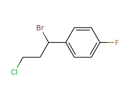 Molecular Structure of 52867-93-3 (1-(1-broMo-3-chloropropyl)-4-fluorobenzene)
