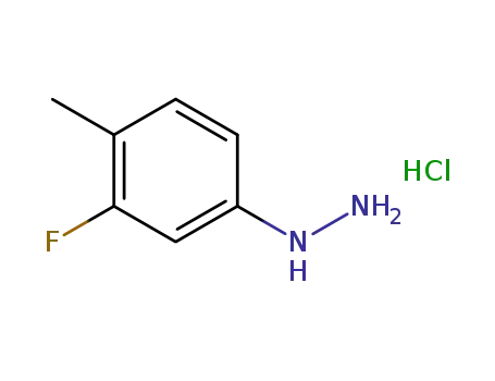 Molecular Structure of 156941-64-9 (3-FLUORO-4-METHYLPHENYLHYDRAZINE HYDROCHLORIDE)