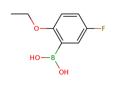 Molecular Structure of 864301-27-9 (2-Ethoxy-5-fluorophenylboronic acid)