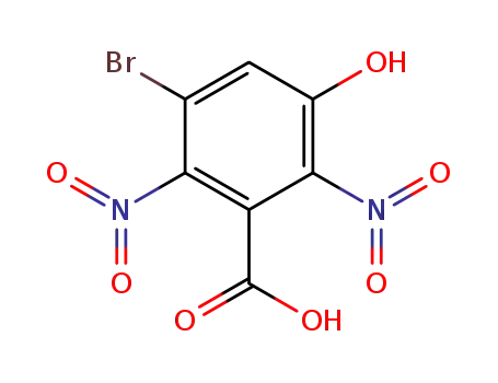 Molecular Structure of 67973-20-0 (3-BROMO-5-HYDROXY-2,6-DINITRO-BENZOIC ACID)