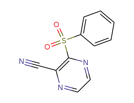 3-(phenylsulfonyl)pyrazine-2-carbonitrile