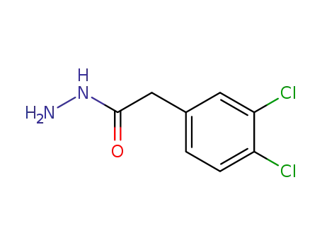 Molecular Structure of 129564-33-6 (2-(3,4-DICHLOROPHENYL)ETHANOHYDRAZIDE)