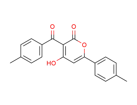 2H-Pyran-2-one, 4-hydroxy-3-(4-methylbenzoyl)-6-(4-methylphenyl)-