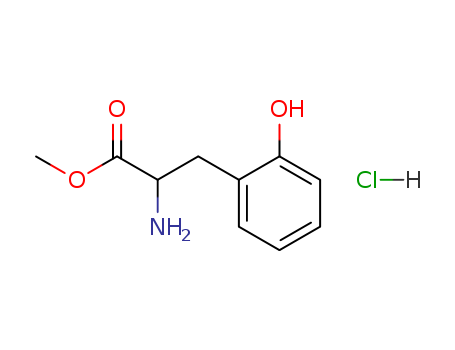 Molecular Structure of 194795-20-5 (Phenylalanine, 2-hydroxy-, methyl ester, hydrochloride)