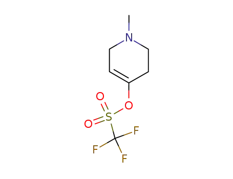Molecular Structure of 180692-27-7 (1-Methyl-1,2,3,6-tetrahydropyridin-4-yl trifluoroMethanesulfonate)