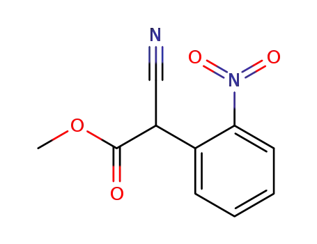 Molecular Structure of 113772-13-7 (METHYL 2-CYANO-2-(2-NITROPHENYL)ACETATE)