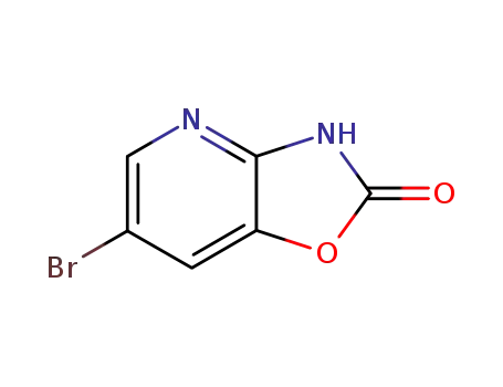 Molecular Structure of 21594-52-5 (6-BROMO-3H-OXAZOLO[4,5-B]PYRIDIN-2-ONE)