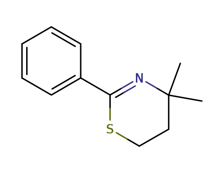 Molecular Structure of 881-55-0 (5,6-Dihydro-4,4-dimethyl-2-phenyl-4H-1,3-thiazine)