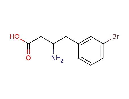 Molecular Structure of 919988-42-4 ((S)-3-Amino-4-(3-Bromophenyl)butyric Acid Hydrochloride)