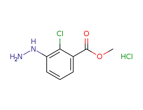 Molecular Structure of 1143025-56-2 (methyl 2-chloro-3-hydrazinylbenzoate hydrochloride)
