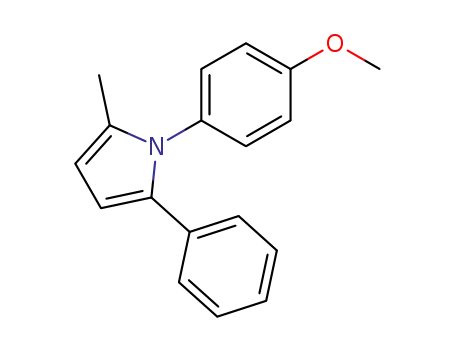 Molecular Structure of 132726-51-3 (1H-Pyrrole, 1-(4-methoxyphenyl)-2-methyl-5-phenyl-)