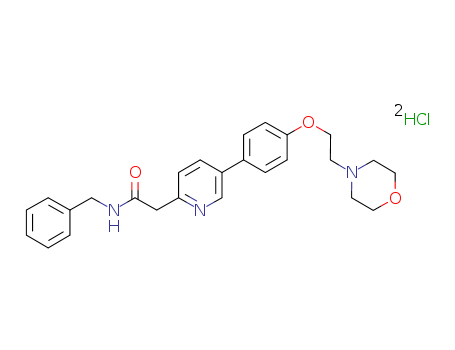 N-benzyl-2-[5-[4-(2-morpholin-4-ylethoxy)phenyl]pyridin-2-yl]acetamide,dihydrochloride