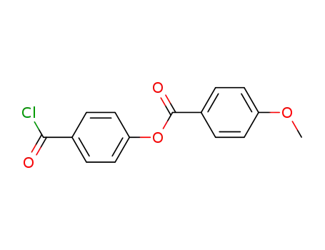 Molecular Structure of 52899-54-4 (Benzoic acid, 4-methoxy-, 4-(chlorocarbonyl)phenyl ester)