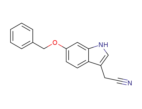 Molecular Structure of 57765-24-9 (6-Benzyloxyindole-3-acetonitrile)