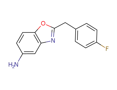 Molecular Structure of 959958-63-5 (2-(4-fluorobenzyl)-1,3-benzoxazol-5-amine)