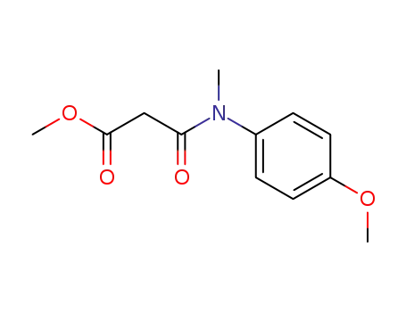 Molecular Structure of 155257-29-7 (N-methyl-N-(4-methoxyphenyl)-α-carbomethoxyacetamide)