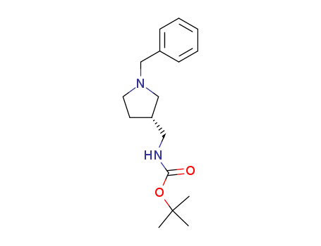 Carbamic acid,[[(3S)-1-(phenylmethyl)-3-pyrrolidinyl]methyl]-, 1,1-dimethylethyl ester (9CI)
