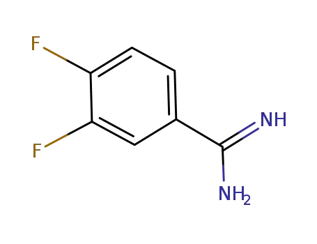 Molecular Structure of 114040-50-5 (3,4-DIFLUORO-BENZAMIDINE)