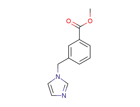 Molecular Structure of 218131-31-8 (methyl 3-((1H-imidazol-1-yl)methyl)benzoate)