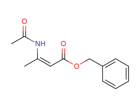 Molecular Structure of 505092-89-7 (2-Butenoic acid, 3-(acetylamino)-, phenylmethyl ester, (2Z)-)