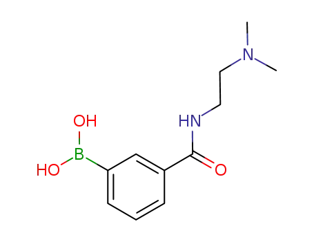 Molecular Structure of 850567-31-6 (3-(2-(DIMETHYLAMINO)ETHYLCARBAMOYL)PHENYLBORONIC ACID)
