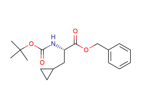 Cyclopropanepropanoicacid, a-[[(1,1-dimethylethoxy)carbonyl]amino]-,phenylmethyl ester, (aS)-