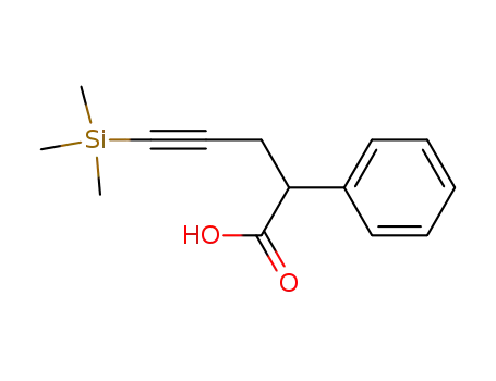 Benzeneacetic acid, a-[3-(trimethylsilyl)-2-propynyl]-