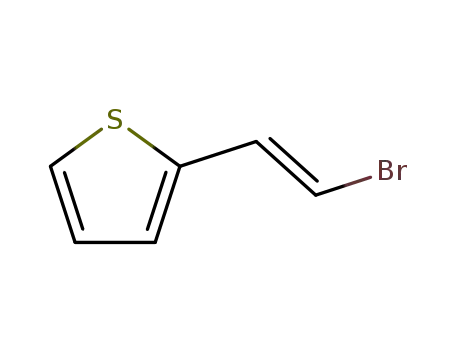 Molecular Structure of 123431-98-1 (Thiophene, 2-[(1E)-2-bromoethenyl]-)