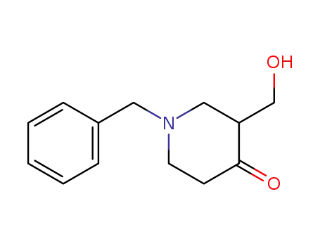 Molecular Structure of 214615-87-9 (1-BENZYL-3-HYDROXYMETHYL-4-PIPERIDONE)