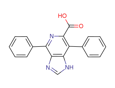 Molecular Structure of 857048-01-2 (3H-Imidazo[4,5-c]pyridine-6-carboxylic acid, 4,7-diphenyl-)