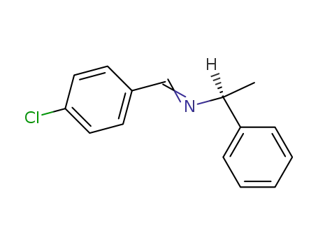 Molecular Structure of 4187-48-8 (N-[(E)-(4-chlorophenyl)methylidene]-1-phenylethanamine)