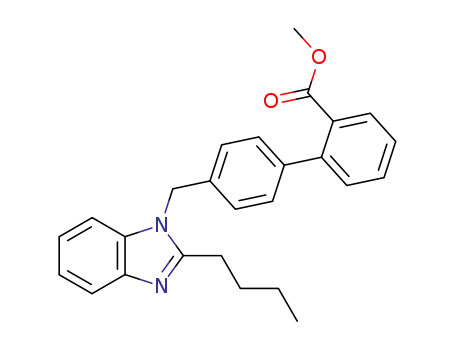 [1,1'-Biphenyl]-2-carboxylic acid,
4'-[(2-butyl-1H-benzimidazol-1-yl)methyl]-, methyl ester