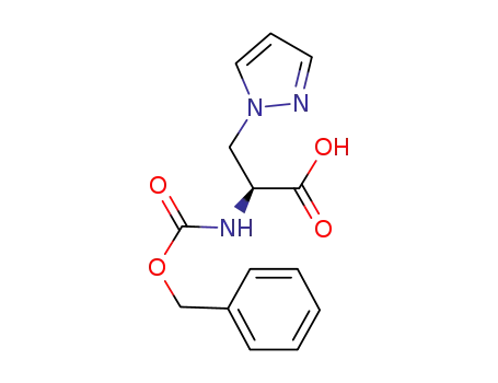 Molecular Structure of 20945-53-3 (L-N-CBZ-3-PYRAZOL-1-YL-ALANINE)