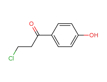 Molecular Structure of 7182-38-9 (3-chloro-1-(4-hydroxyphenyl)propan-1-one)