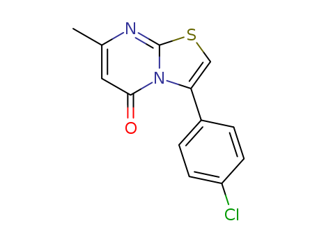 23429-91-6,3-(4-chlorophenyl)-7-methyl-5H-[1,3]thiazolo[3,2-a]pyrimidin-5-one,5H-Thiazolo[3,2-a]pyrimidin-5-one,3-(p-chlorophenyl)-7-methyl- (8CI); NSC 260553