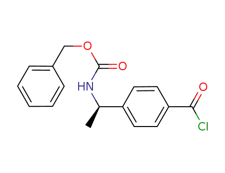 (R)-4-(1-benzyloxycarbonylaminoethyl)benzoic acid chloride
