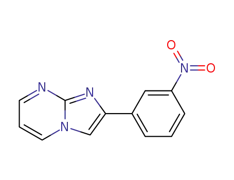 Molecular Structure of 134044-50-1 (2-(3-NITRO-PHENYL)-IMIDAZO[1,2-A]PYRIMIDINE)