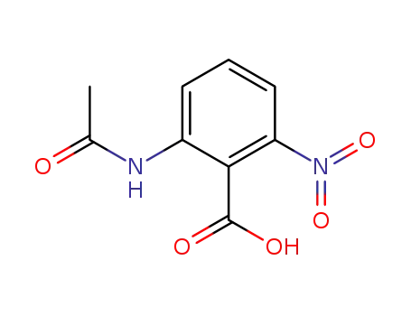 Molecular Structure of 73721-78-5 (2-ACETAMIDO-6-NITROBENZOIC ACID)