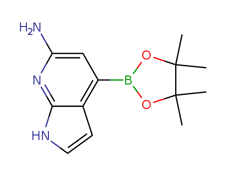 1H-PYRROLO[2,3-B]PYRIDIN-6-AMINE, 4-(4,4,5,5-TETRAMETHYL-1,3,2-DIOXABOROLAN-2-YL)-