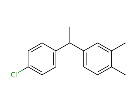Benzene, 4-[1-(4-chlorophenyl)ethyl]-1,2-dimethyl-
