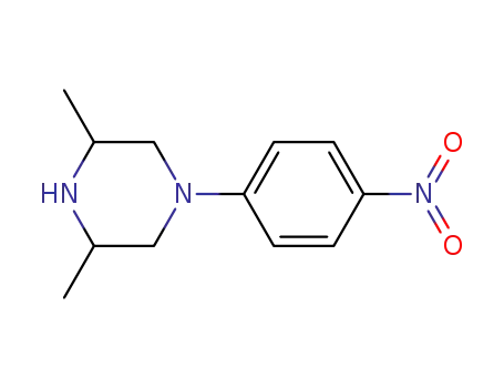 Molecular Structure of 331652-58-5 (3,5-Dimethyl-1-(4-nitrophenyl)piperazine)