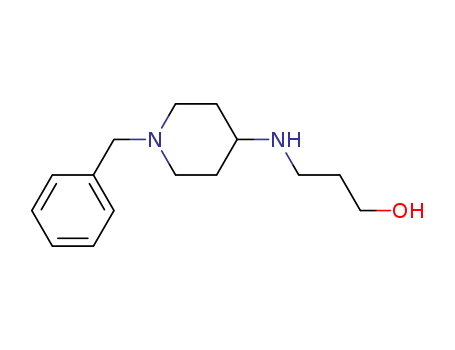 Molecular Structure of 198823-22-2 (1-Propanol, 3-[[1-(phenylmethyl)-4-piperidinyl]amino]-)